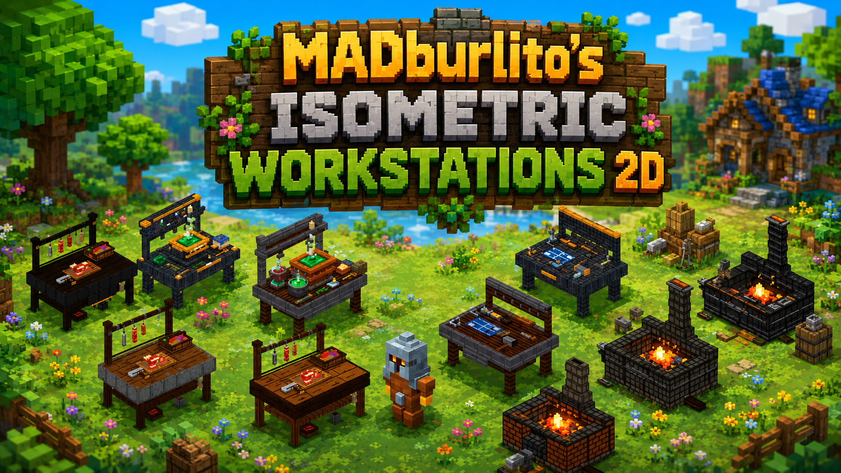 Isometric Workstations 2D - MADburlito's ISOMETRIC assets