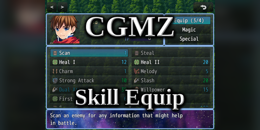 Cover image for [CGMZ] Skill Equip for RPG Maker MZ