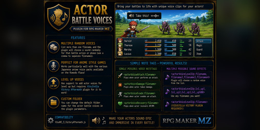 Cover image for Actor Battle Voices - [MZ]