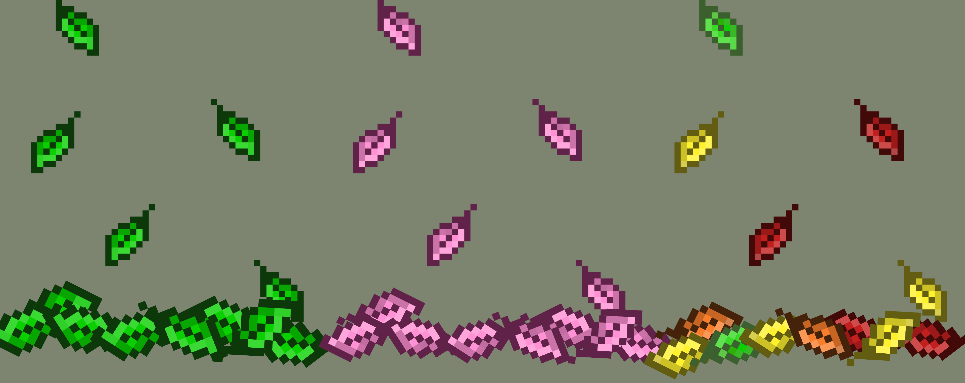 Pixelated Leaf Fall Overlay