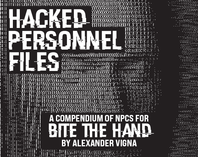 Cover image for HACKED PERSONNEL FILES (for Bite the Hand)