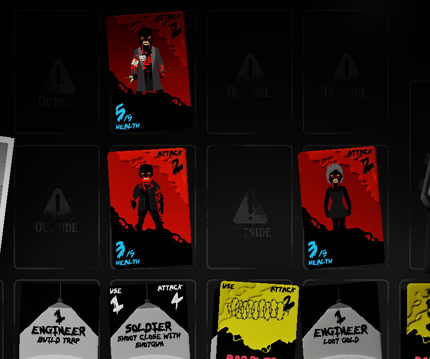 enemy cards with lighting