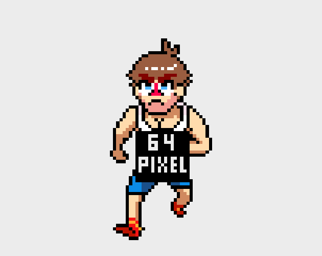 64 Pixel Animation Character by Pixel Sprite Shop