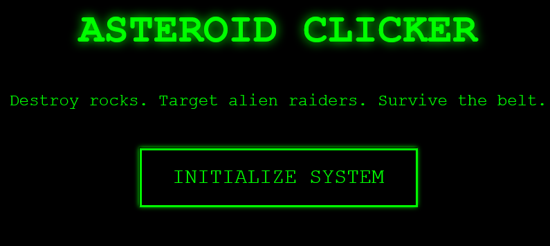 asteroids clicker by DrTomorrow2025