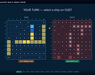 Classic Battleship with AI assist [Free] [Strategy]