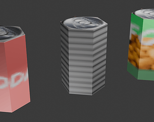 Canned Goods  PSX (low-poly)