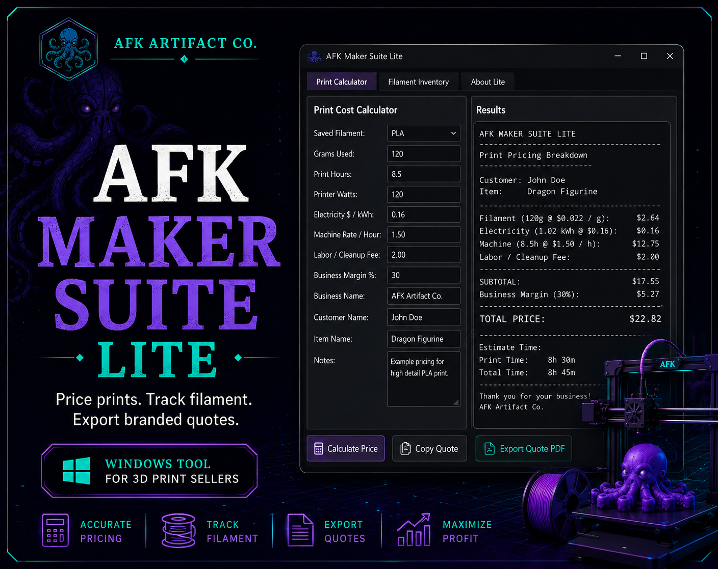 AFK Maker Suite Lite by AFK Artifact Co.