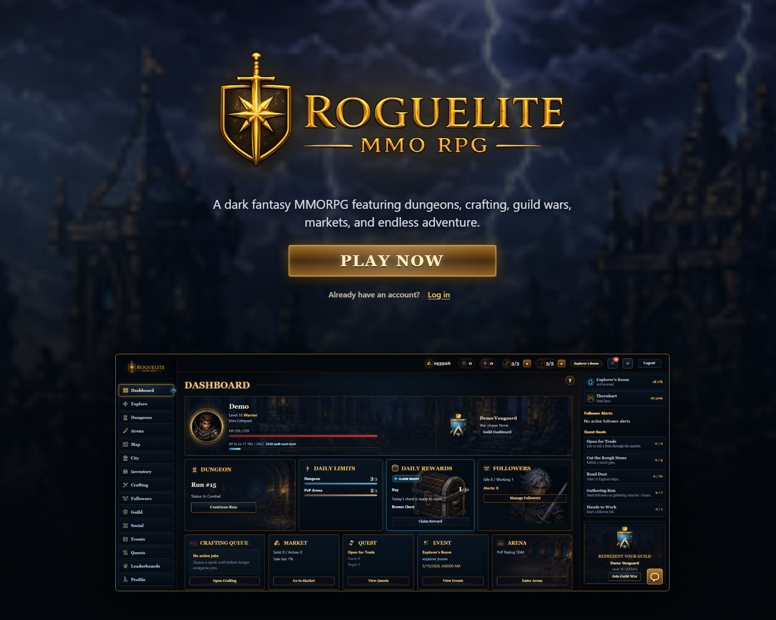 Cover image for Roguelite MMO