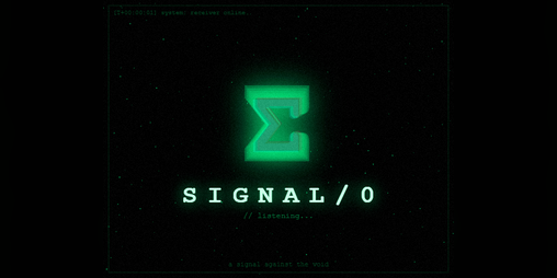 Cover image for SIGNAL/0