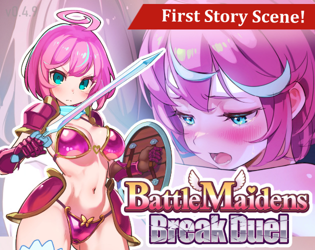 Cover art for BattleMaidens: Break Duel v4.9, an adult visual novel by HotCatnip