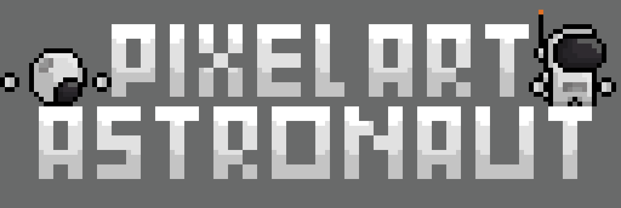Pixel art astronaut