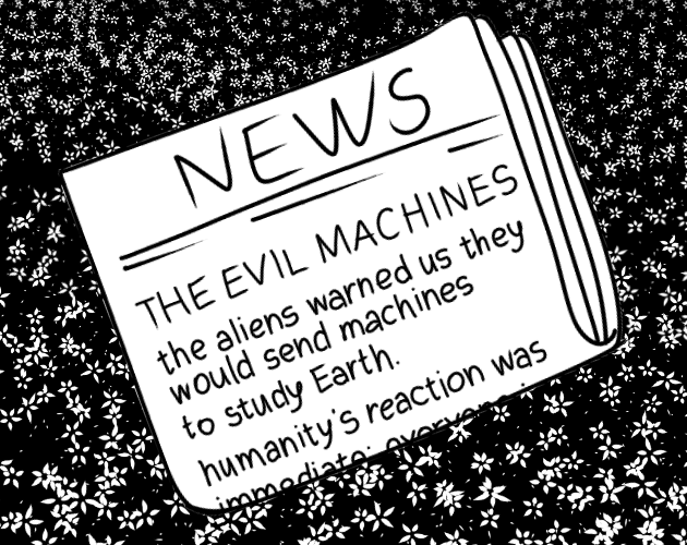 Cover image for evil machines