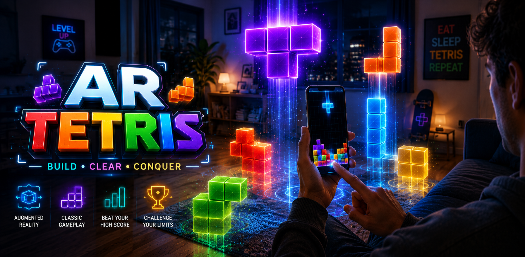 AR TETRIS - Mobile/MetaQuest