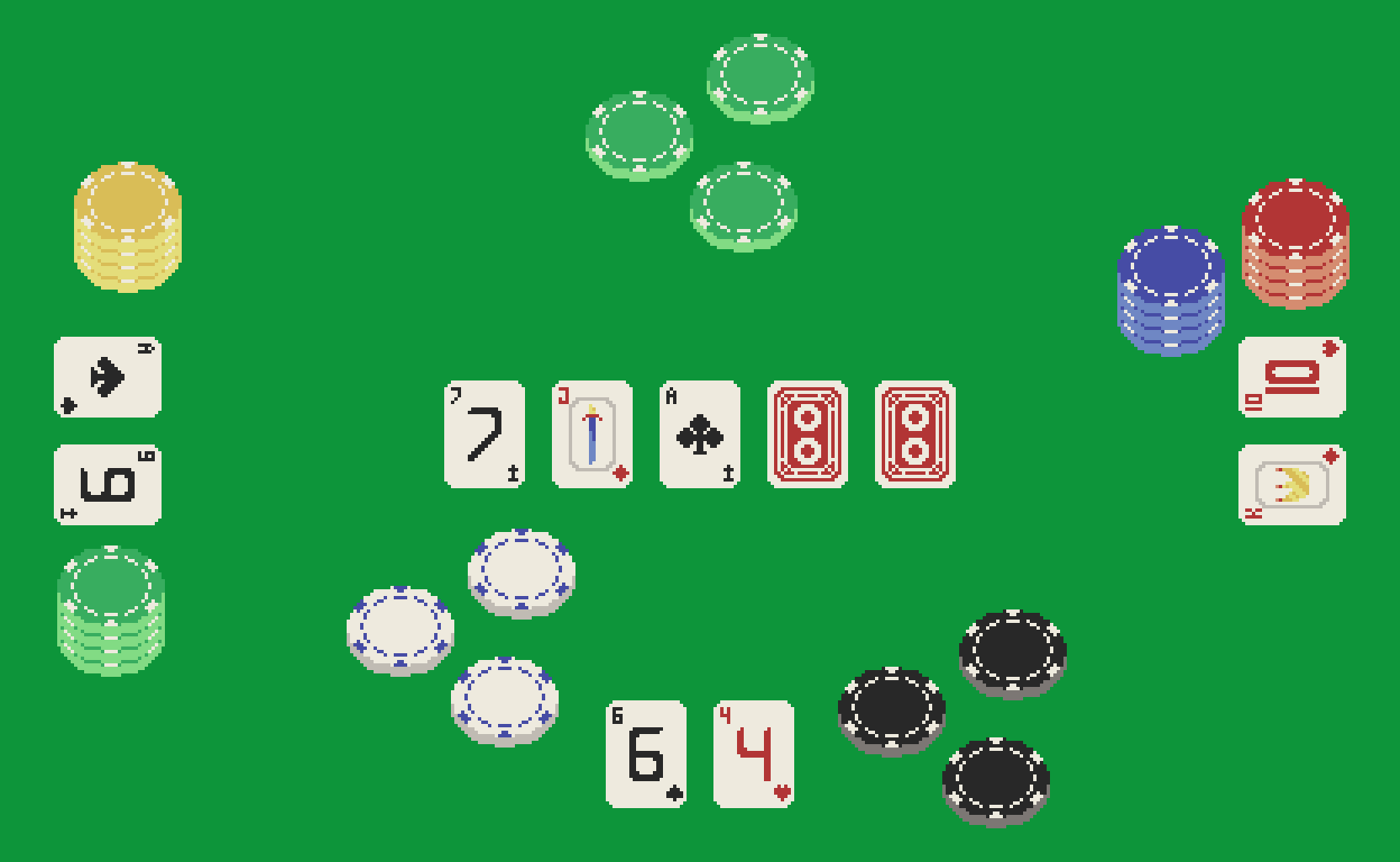 Poker Chips - Pixel Playing Cards by SeeOne