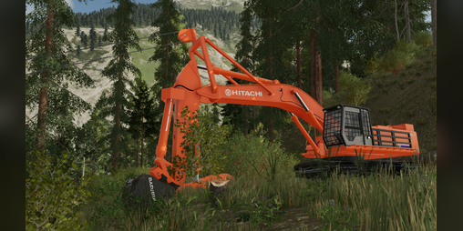 Cover image for FS22 Hitachi EX400LC Backspar Hoe