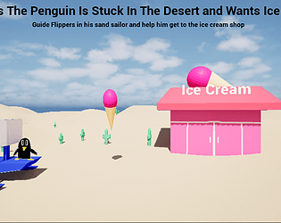 Sand Sailor - Flippers The Penguin Is Stuck In The Desert and Wants Ice Cream [Free] [Racing] [Windows]