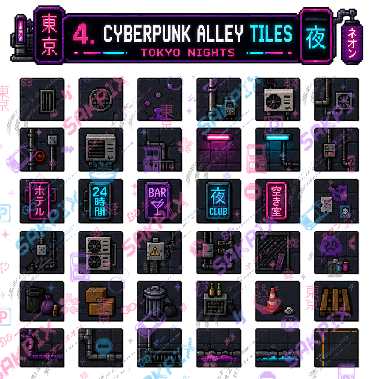 TOKYO NIGHTS MEGAPACK by SakPix