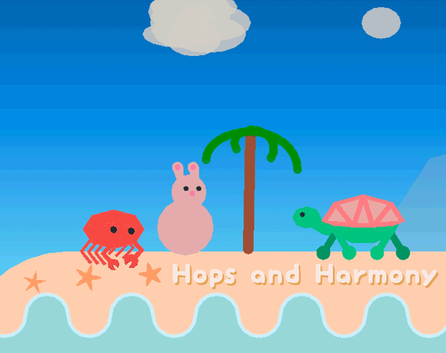 Cute Animation with Primitive Shapes Hops and Harmony by Jon Topielski