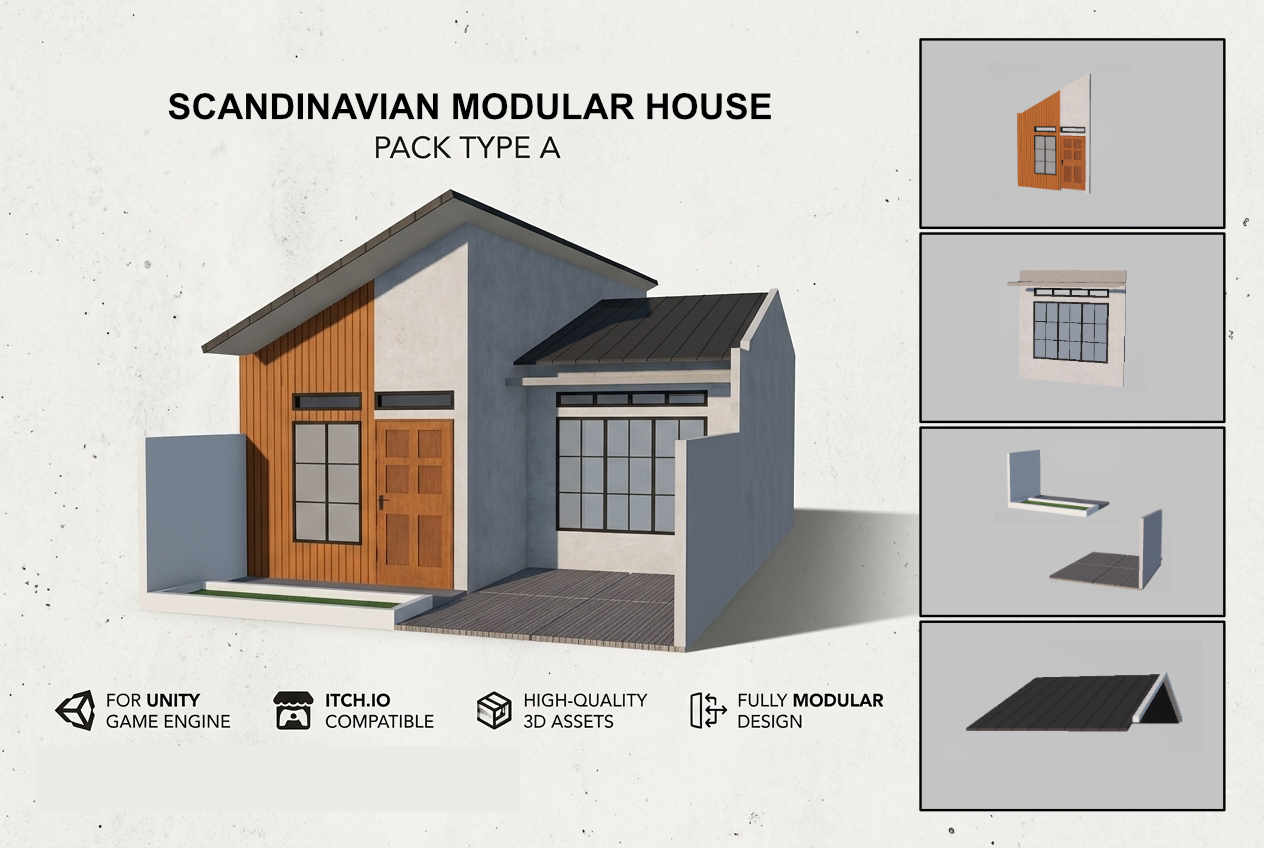 Scandinavian Modular House - Pack Type A by PUTRA ARU