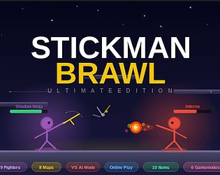 Stickman 1v1 online and ai gamemode fighting game [Free] [Fighting]