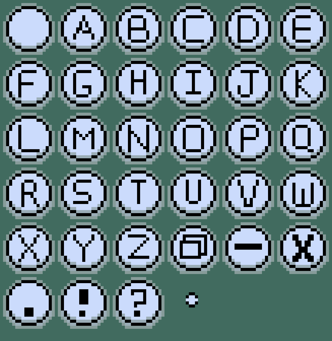 Free Font + Buttons: Animated Alpha Buttons by BeefManJones