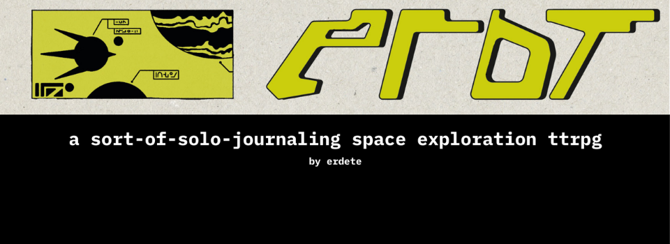 ERDT - a solo journaling space game