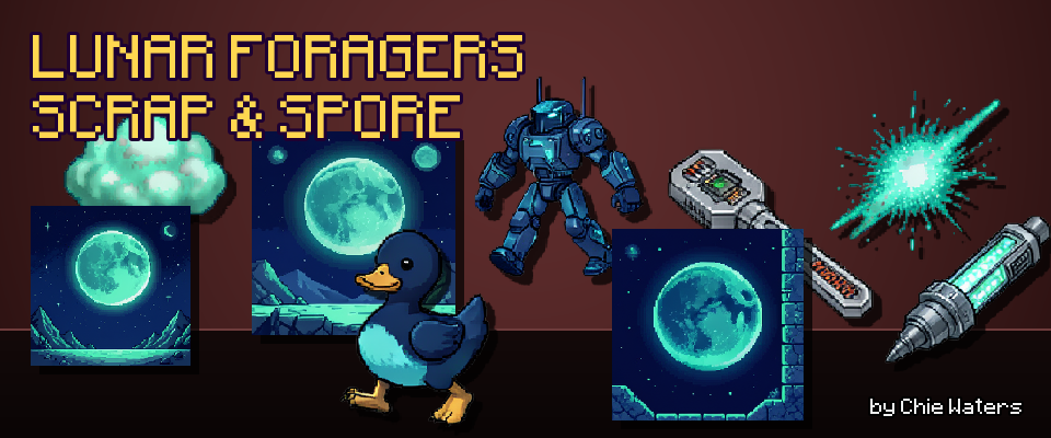 Lunar Foragers — 320 2D Assets for Side-Scrolling Survival