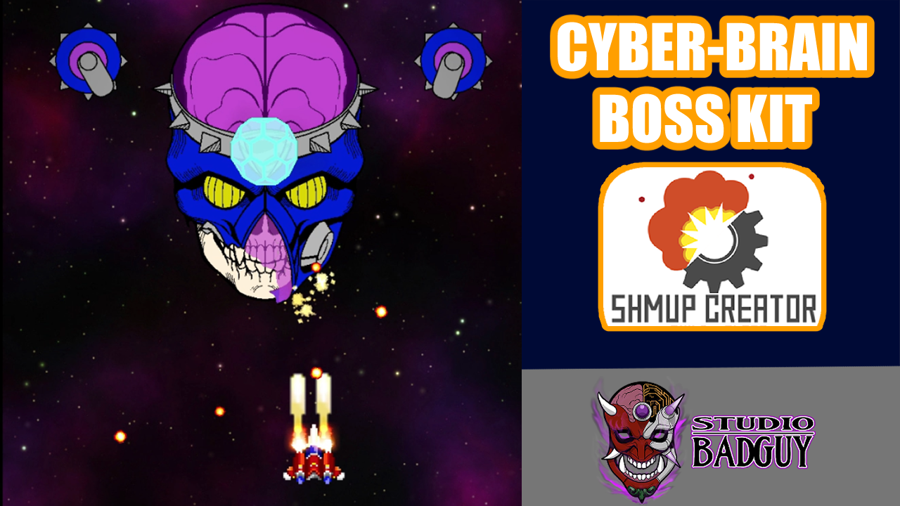 Cyberbrian Mod CyberBrain - Boss Monster for Shmup Creator by StudioBadGuy