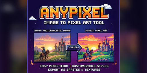 Cover image for Any Pixel -A professional pixel art conversion pipeline.