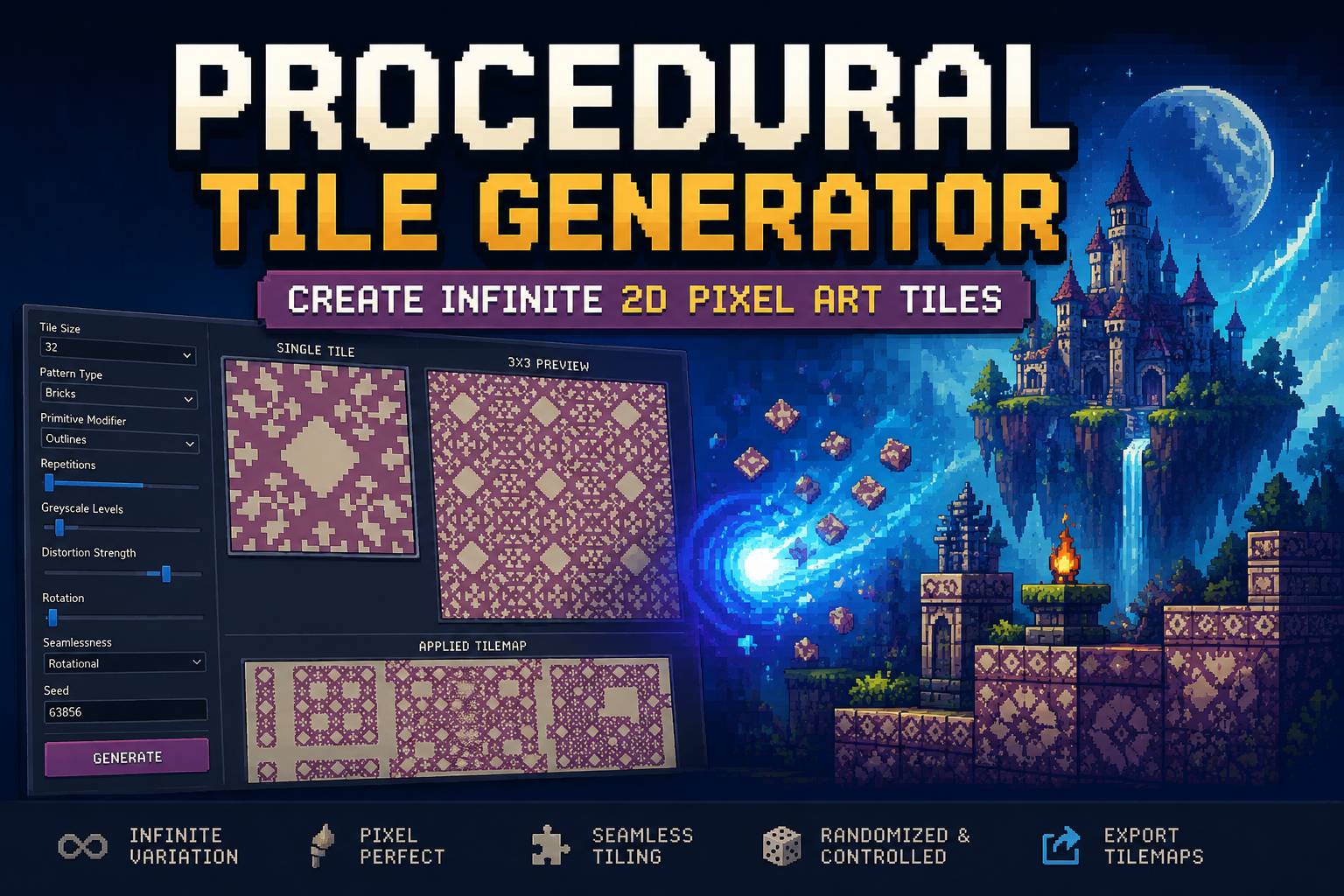 Update 1: Improved and Responsive UI, Presets Import - Procedural Tile ...