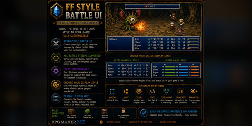 Cover image for FF Style Battle UI - [MZ]