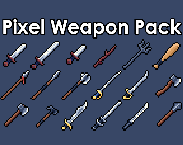 Pixel Weapon Shield Pack By Stealthix