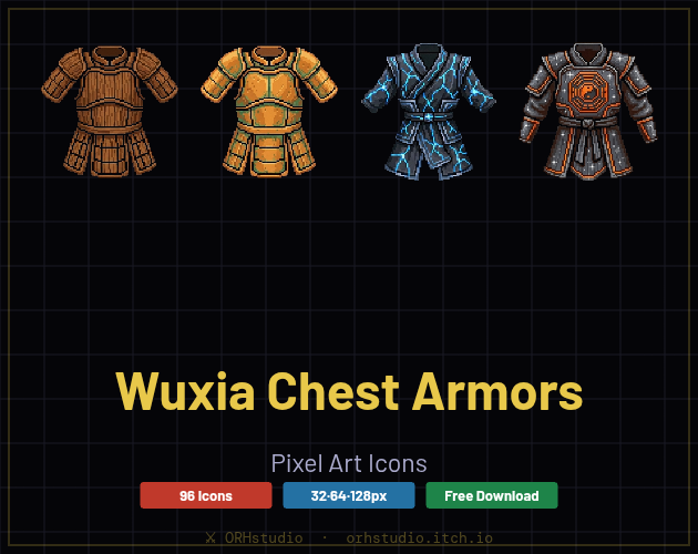 Wuxia Chest Armor Icons by ORHstudio