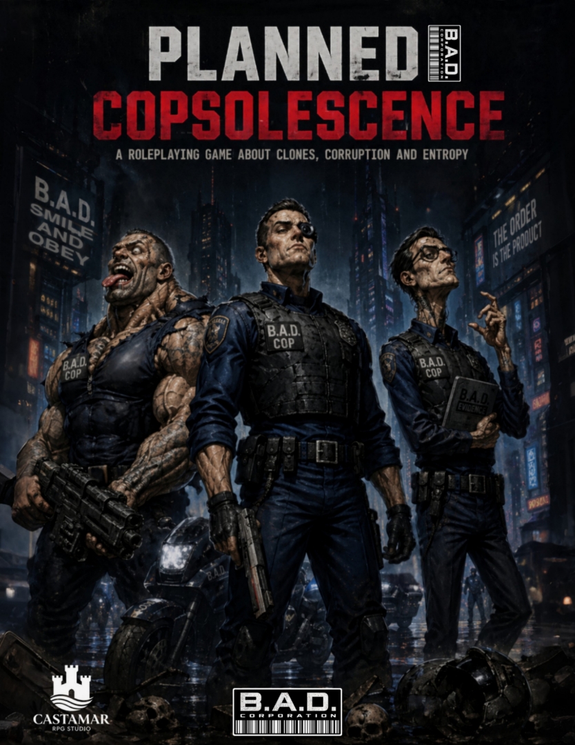 Cover image for PLANNED COPSOLESCENCE - COPSOLESCENCIA PROGRAMADA Spanish RPG