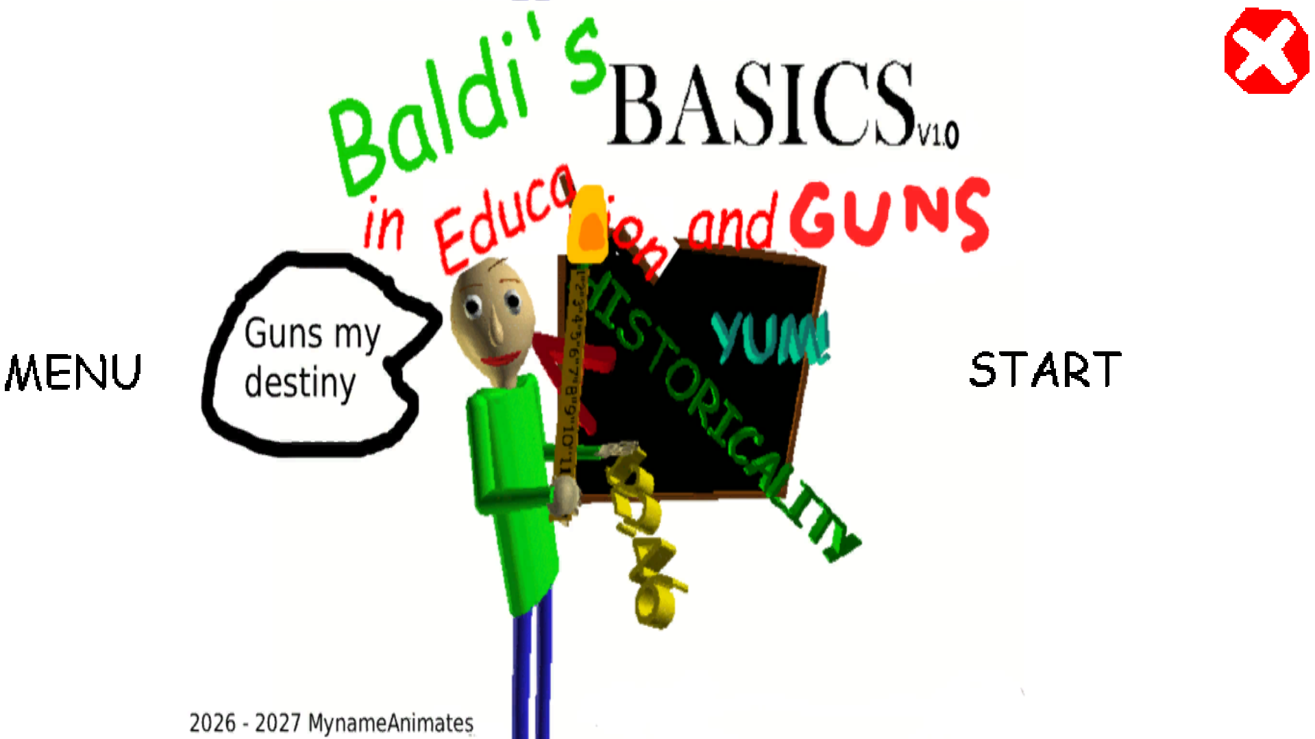 Baldi's Basics Education and Guns by ayaaanqar