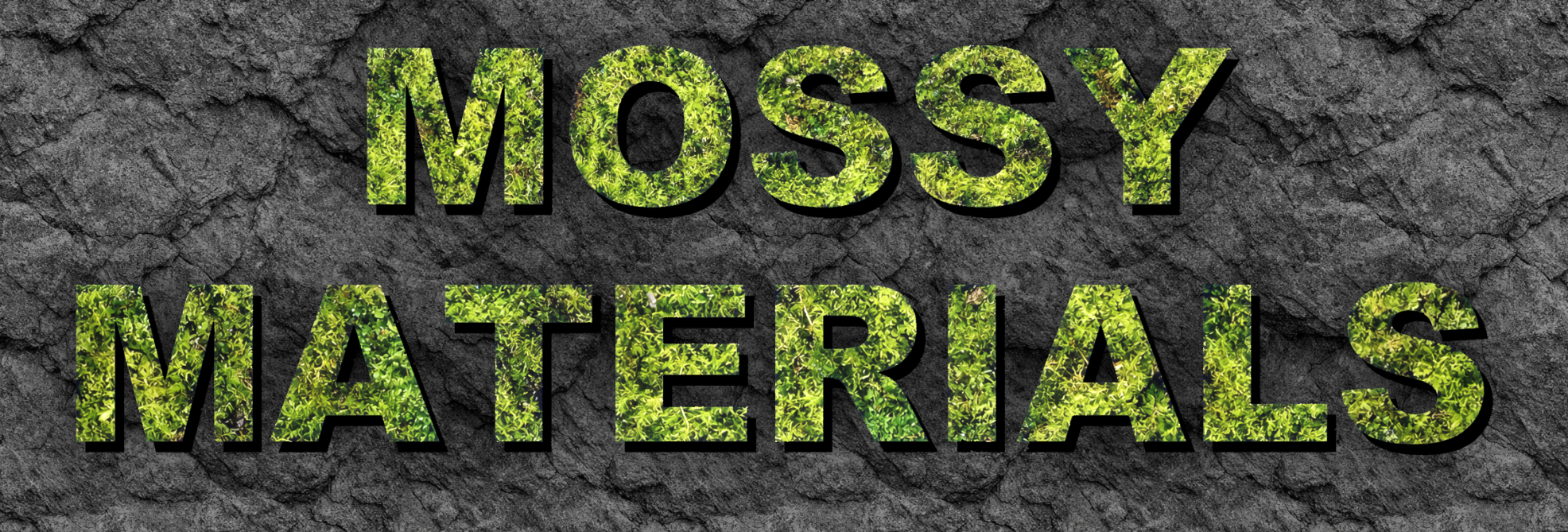Mossy 3D Materials Pack