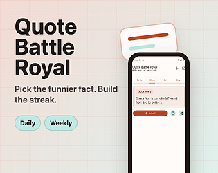 Gratis en itch.io: Quote Battle Royal de yogi-langnickel