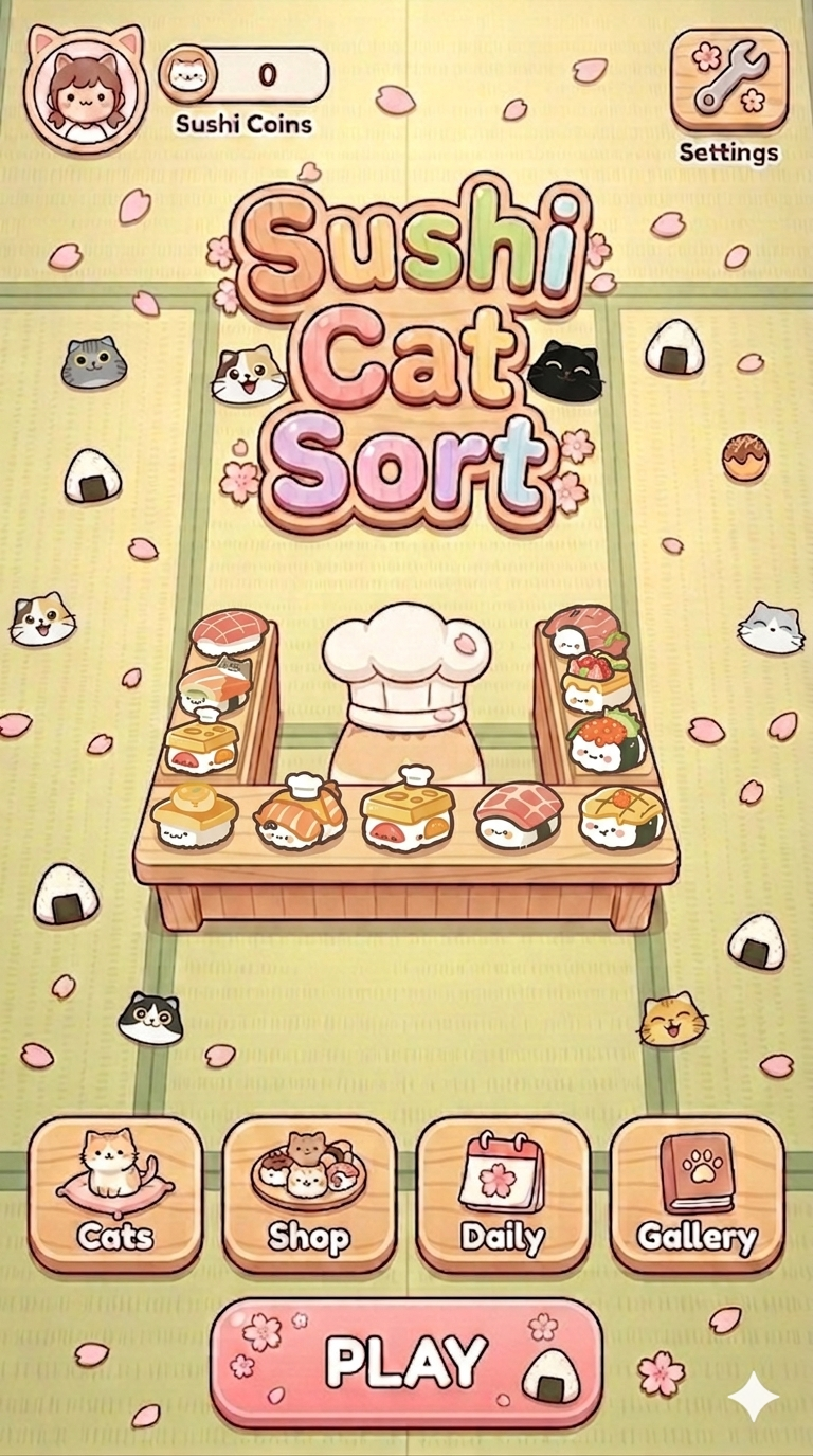 Sushi Cat Sort