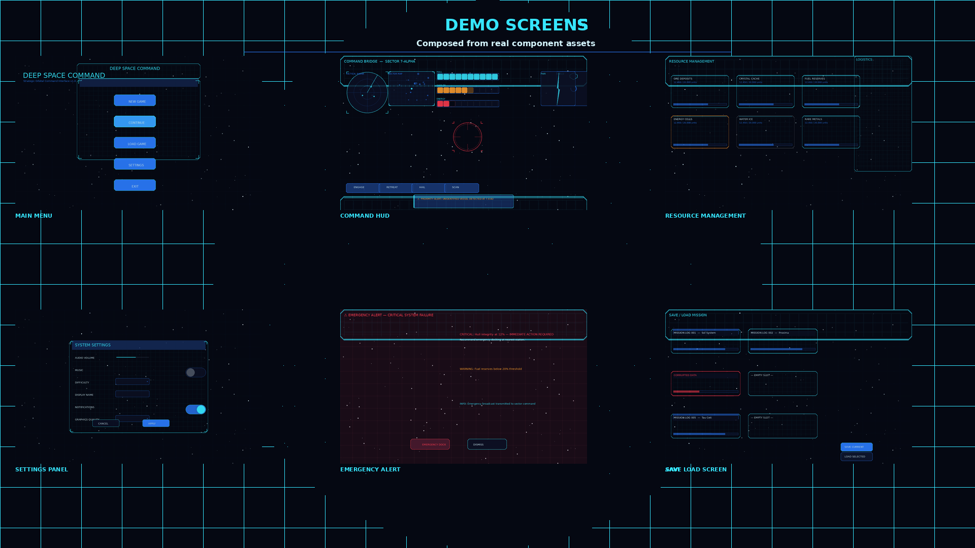 Launch Sale: Deep Space Command UI Kit v1.0.2 is now available - Deep ...