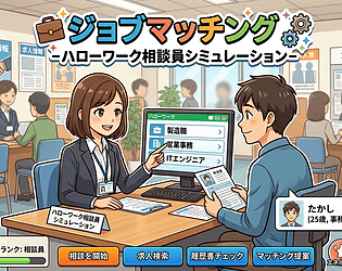 ジョブマッチング-ハローワーク相談員シミュレーション- [Free]