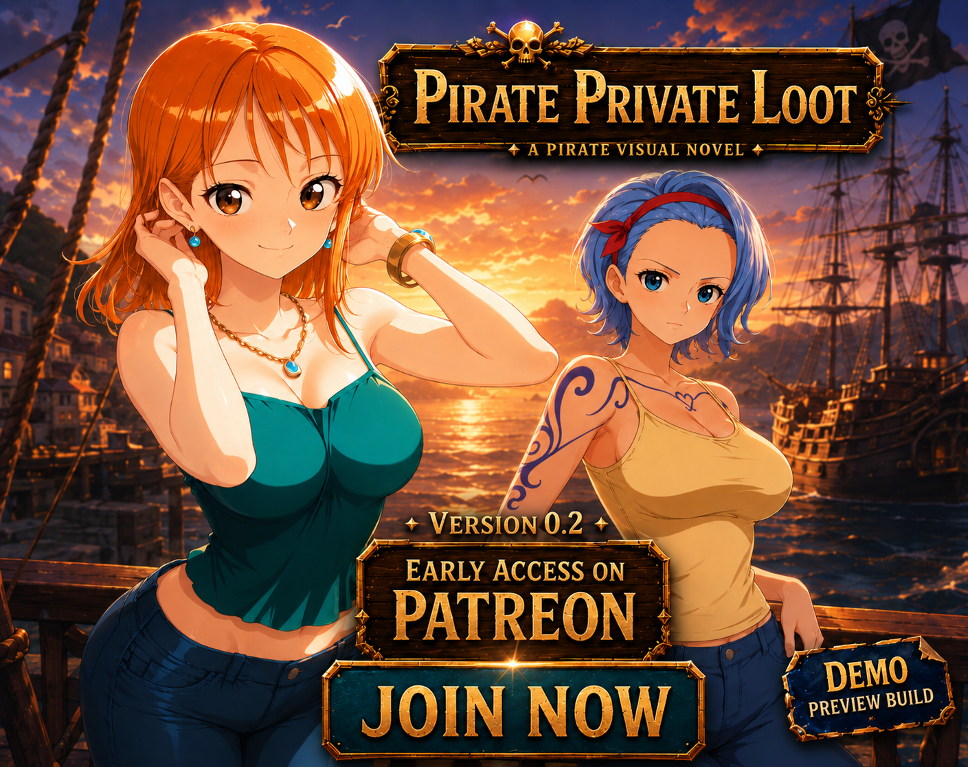 Cover art for Pirate Private Loot by wicked2509 — adult visual novel