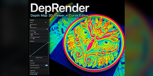 Cover image for DepRender Depth Map 3D Curve Editor
