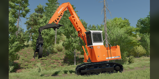 Cover image for FS22 Hitachi EX400/450/480LL Log Loaders