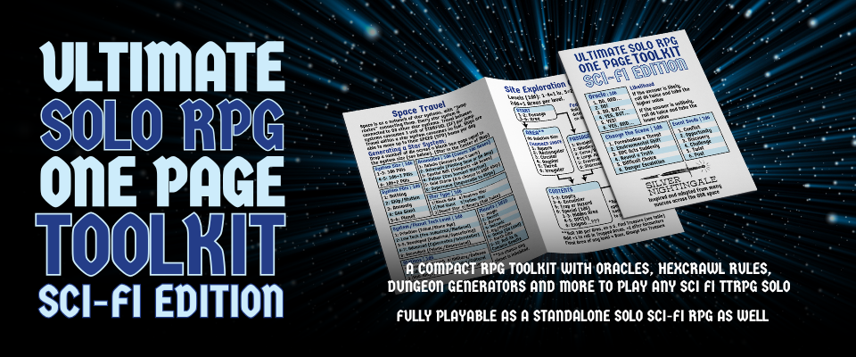 Ultimate One-Page Solo RPG Toolkit: SCI-FI EDITION