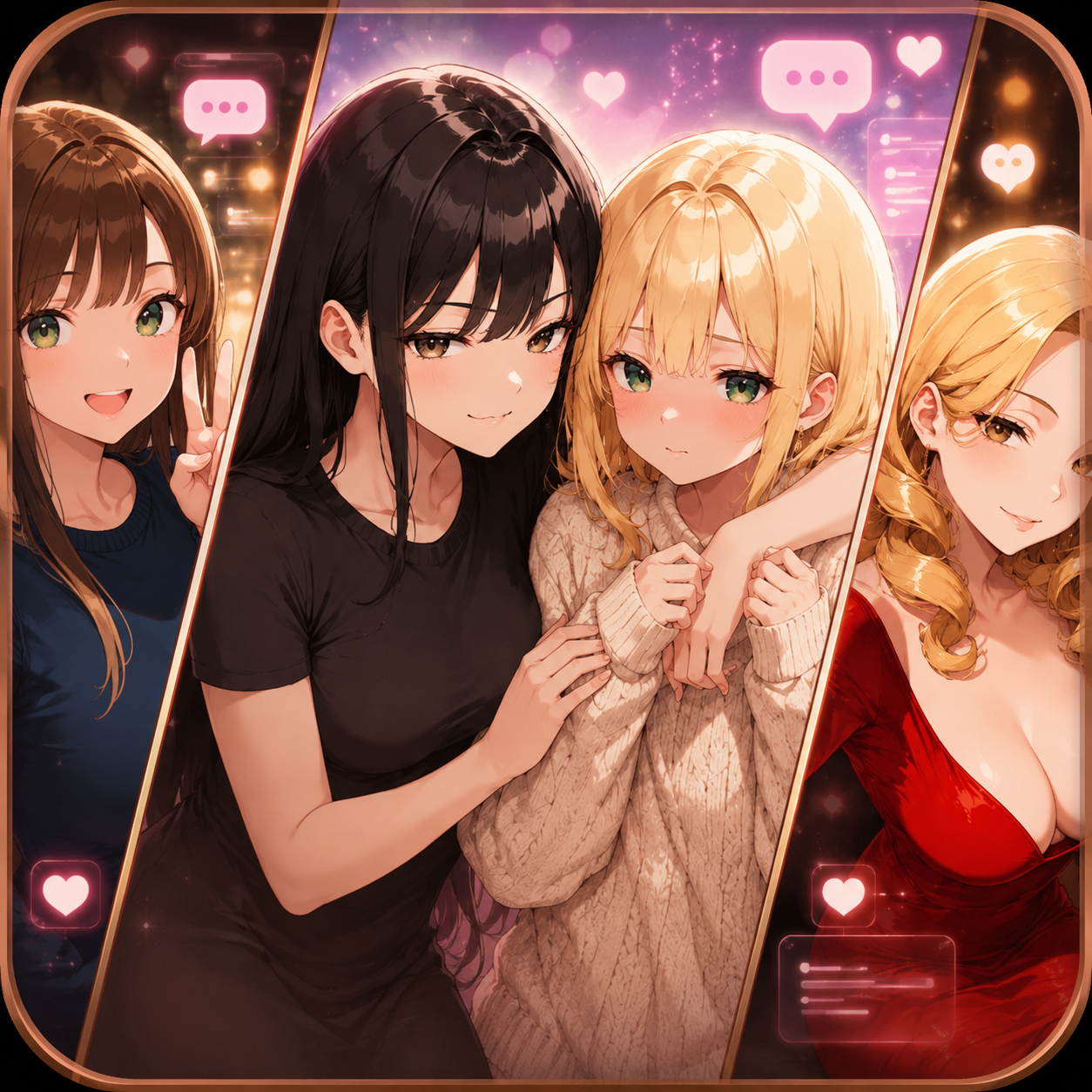 Cover art for Sexting Sim Stories (Optional NTR/S) by Kesash — adult visual novel