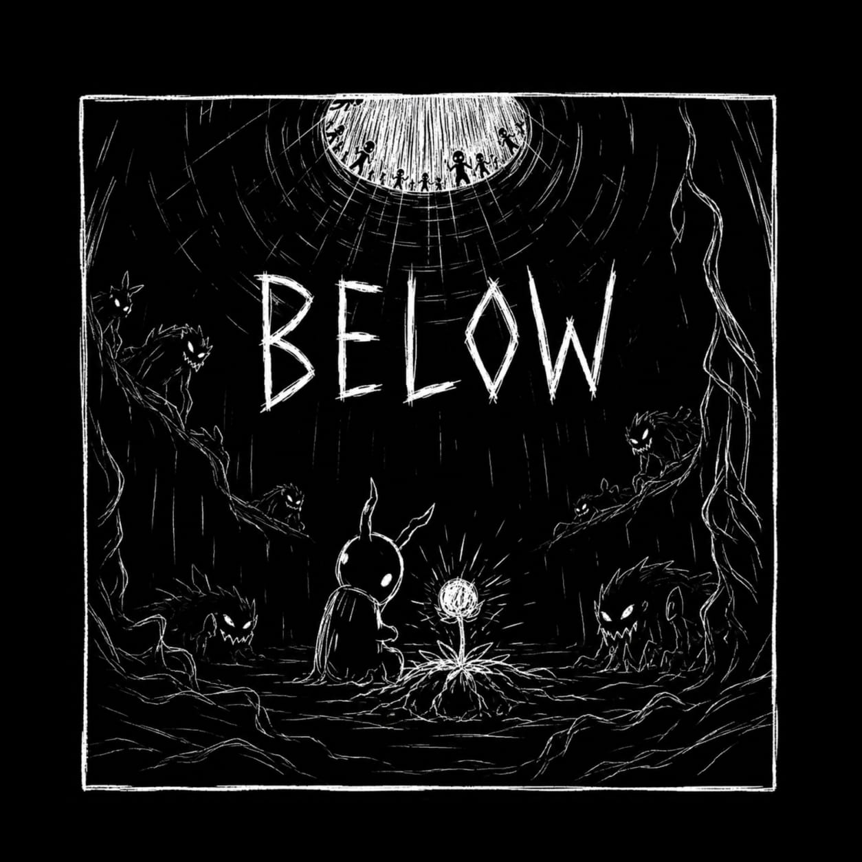 Below