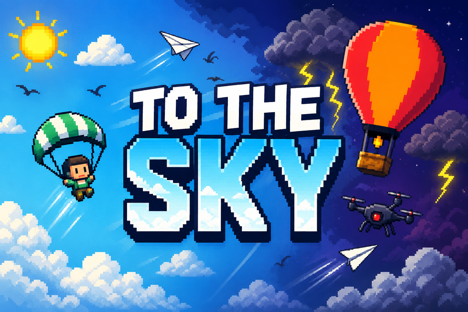 To the sky