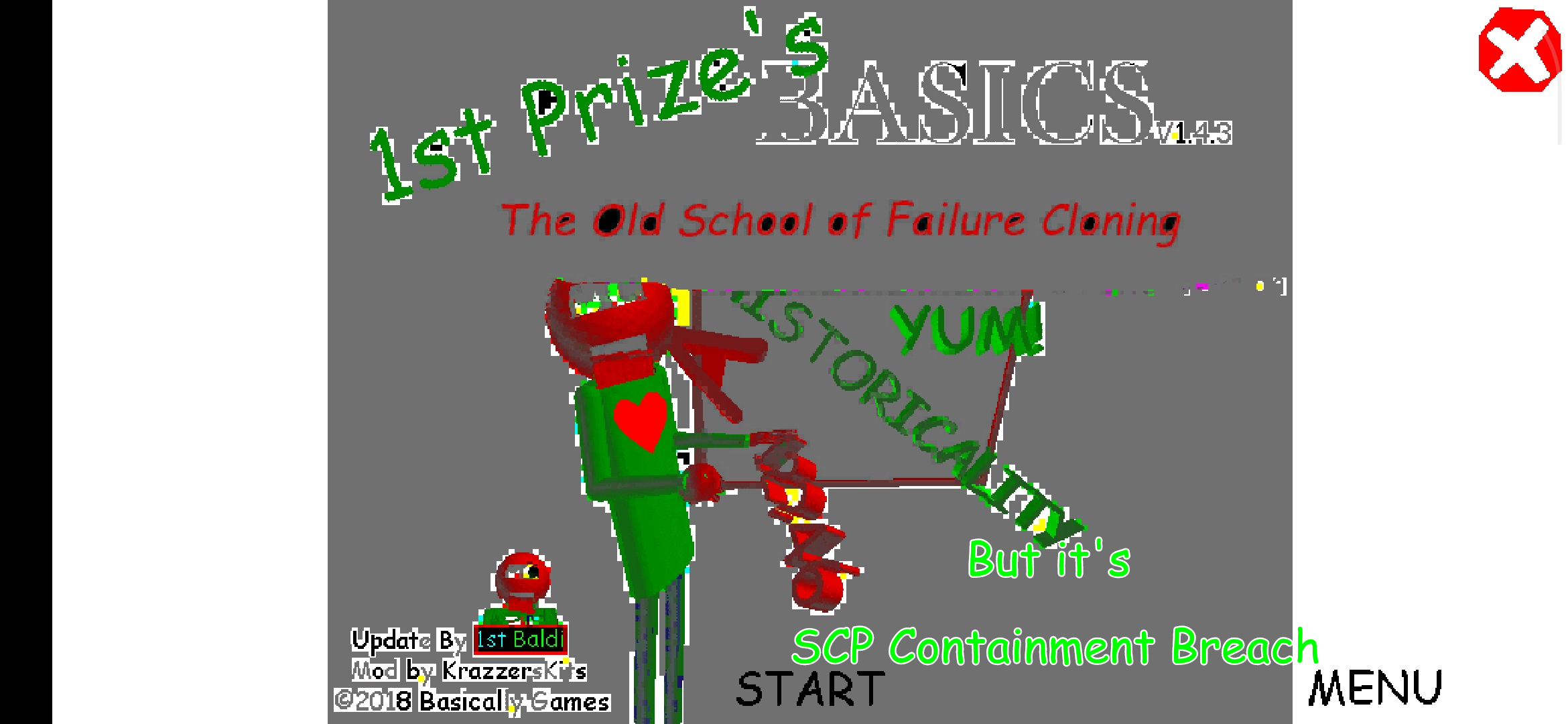 1St Prize Basics The Old School Of Faluire Cloning But it's SCP Contaiment Breach