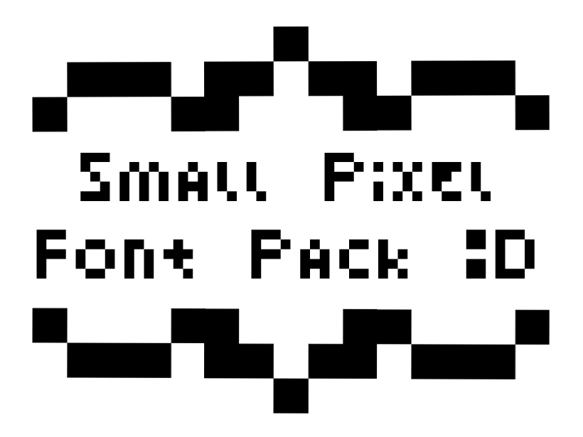 Small pixel font pack
