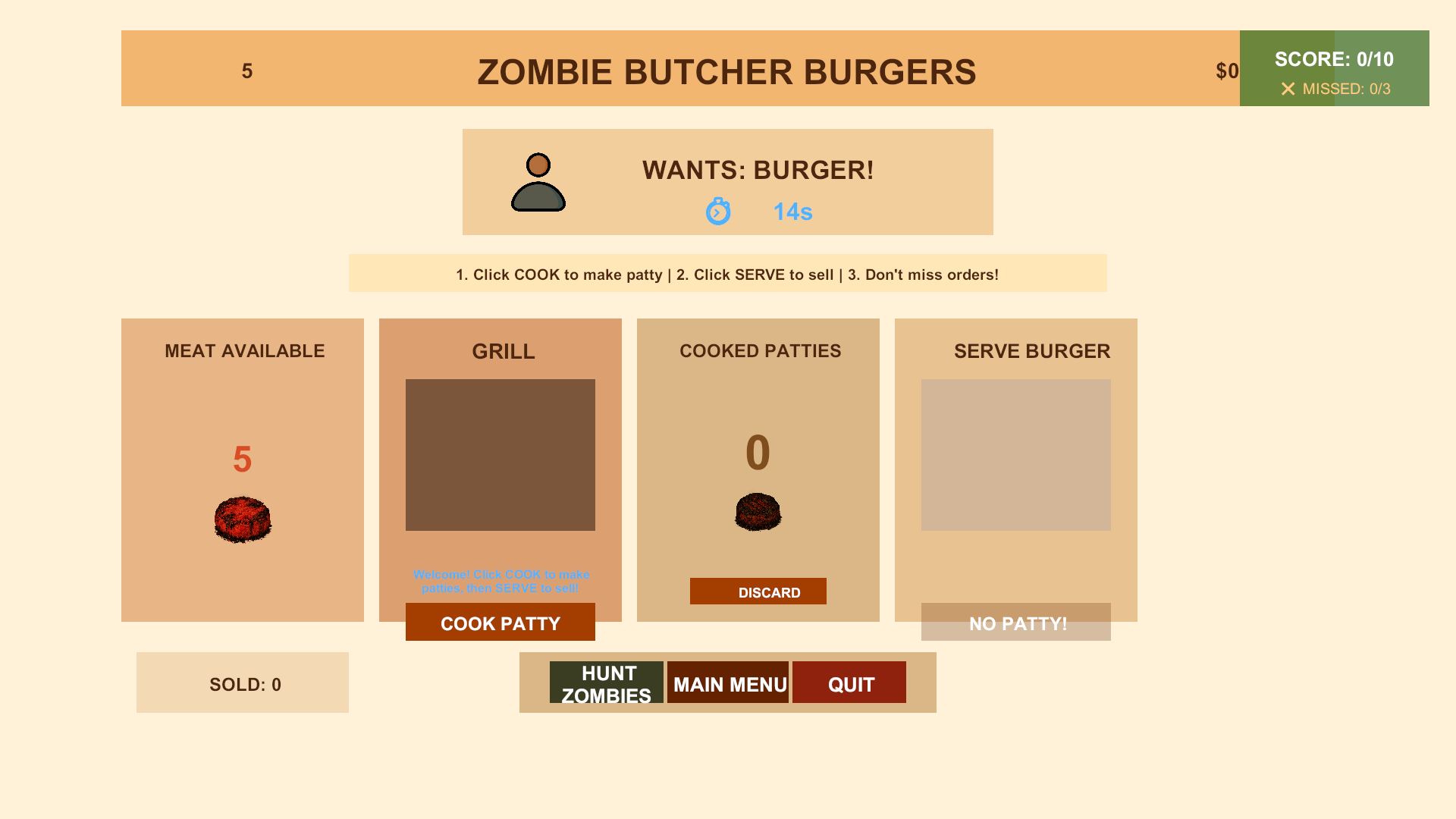 Zombie Butcher Burgers